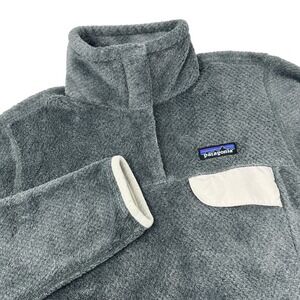 PATAGONIA Jacket Womens Grey Lightweight Re-Tool Snap-T Pullover Fleece Small
